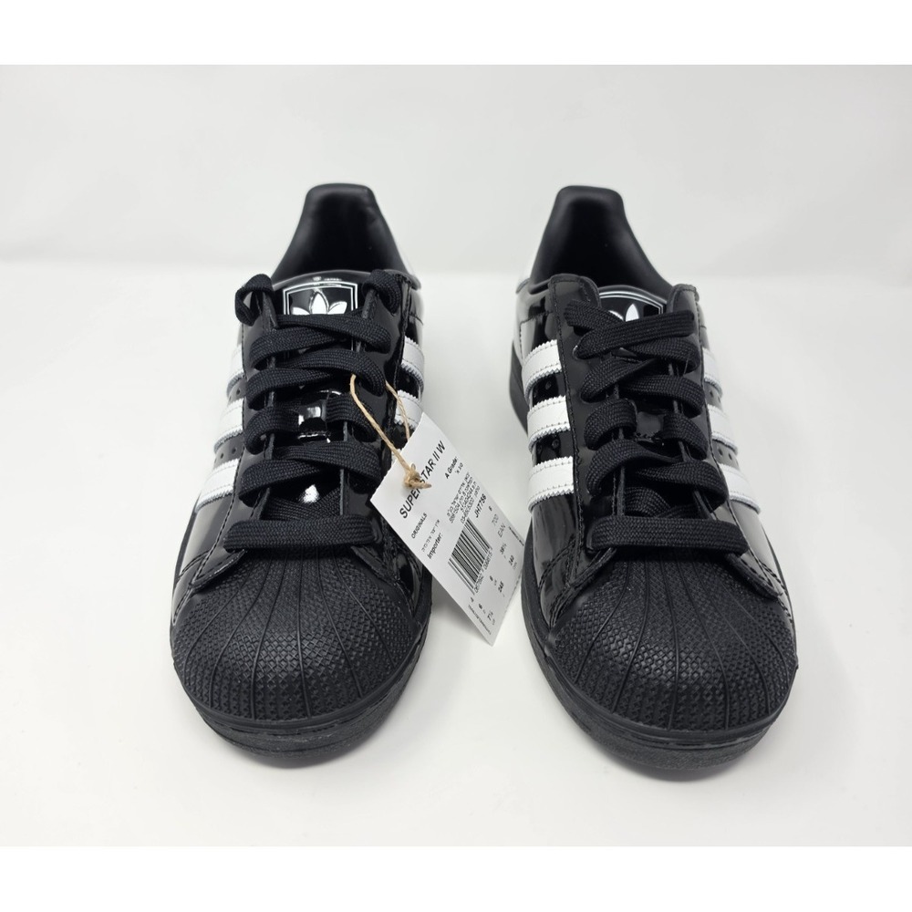 ADIDAS SUPERSTAR ll SHOE WOMEN'S 7 1/2 BLACK /WHITE STRIPES NIB - Picture 2 of 11